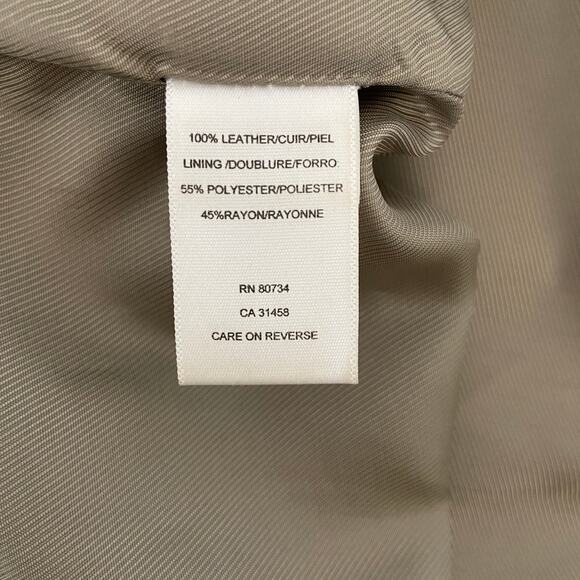 BCBGMAXAZRIA Leather Snakeskin Print A Line Skirt - Women's Size 6 - Picture 6 of 7